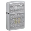 Zippo 46810 vžigalnik Snake Pattern, Satin Chrome