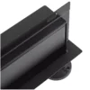 shumee BASIC Stenski črni linearni stenski odtok črne barve 80 cm