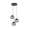 Eglo 901871 - Luster na sajli ALMANZORA 3xE27/60W/230V crna