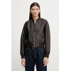 Usnjena jakna AllSaints ORTEN BOMBER JACKET