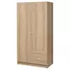 VILHATTEN Garderober s 2 vrata i 2 fioke, im. hrastovine, 98x57x190 cm