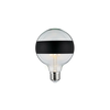 Paulmann LED E27 6,5W G125 Obročno ogledalo črno - Steklo