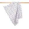 Flanelasta plenica 70x80 - Modri cvet