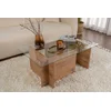 Hanah Home Klub sto Vetrino, 105x65x40cm, Braon