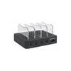 MANHATTAN USB punjač 4-port 102261 5V/2.4V/34W/držač za telefon Crni