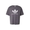 ADIDAS ORIGINALS Majica Basketball Courtside temno siva/bela