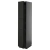 METOD Visoki element s policama, Crnosiva/Lerhyttan crno bajcovano, 40x60x200 cm