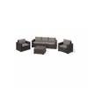Baštenski set California 3 seater - braon