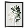 Plakat minimalistična praprot - 30x45 silver