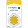 Everactive Ultrasonic A10 - PR70, 6x, Cink-Zračna baterija za slušne aparate