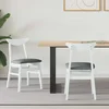 Jedilni stoli 2 kos Masivno gumovo les Bela 42 x 47,5 x 81 cm