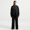 Nike Womens Pleated Trousers - Black - Polyester/Elastane