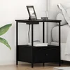 Noćni ormar 2 pcs Crni hrast 42 x 41 x 56 cm Konstruirano drvo