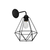 Zidno svetlo BASKET 1xE27/60W/230V crno