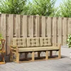 Set vanjskih sofa s jastukom 3 pcs Bijela i bež