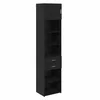 Highboard Zidne Crni hrast 50 x 42,5 x 225 cm Konstruirano drvo