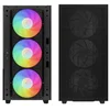 DeepCool CH560 Kućište DIGITAL ATX, Bočno staklo, Dual Status Display, 3xLED 140mm +1x120mm, USB-C, Crno
