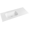 SAPHO Umyvadlo TREOS 96,6x51,3 cm, rockstone, belo mat, levo (75+20)