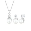 ELLI Set nakita Infinity srebrna/biserno bela