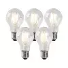 Set 5 zatemnljivih LED žarnic s prozornim steklom E27 4W 320lm 2200K