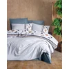 Lessentiel Maison Set posteljine Double 100% pamuk, 200x220cm, 240x260cm, 4 jastučnice, Sivi