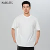 Markless Muška majica, 7A, Okrugli izrez, Bela