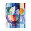 Canvas Slika na platnu Plava geometrija, 60x75cm