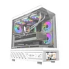 darkFlash Računalniško ohišje DarkFlash DS950V z zaslonom (belo) + 6 ventilatorjev