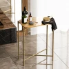 Hanah Home Klub sto Shb 40x56x26cm Zlatno-Bež