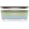 Woodwick Trilogy Verdant Woods dišeča sveča z lesenim stenjem 453.6 g