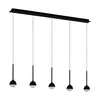 EGLO LED visilica NUCETTO 22,5 W 117 cm crna 5 svetala 3000K 39712