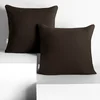 Komplet 2 temno rjavih bombažnih vzglavnikov DecoKing Amber Chocolate, 40 x 40 cm