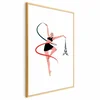 shumee Plakat - Ilustracija ženske s trakom - ritmična gimnastika