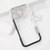 Maska za telefon Wolmtt bumper za iPhone 16 Pro, Siva