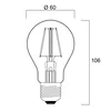 Sylvania ToLEDo Retro LED svetilka E27 4,1W rdeča
