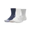 Nogavice Under Armour Perf Tech Pro 3pk Crew Titanium/Summit White/Clay Green S