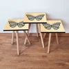 Hanah Home Set klub stočića 3Shp61, 3 komada, Ljubičasta