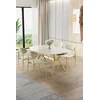 Hanah Home Trpezarijski set, 5 komada, Svetlozeleni