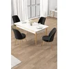 Hanah Home Trpezarijski set, 5 komada, Crni