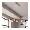 Brilagi - LED RGBW Prigušiva luster na sajli SELE 6xGU10/6,5W/230V bela/hrast