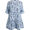 Zizzi Obleka Viva modra/temno modra