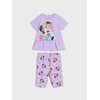 Sinsay - Pamučni komplet sa cvetnim Minnie Mouse printom - lavanda