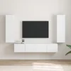 TV zidni ormar 2 pcs Bijelo 30 x 31 x 100 cm Konstruirano drvo
