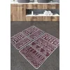 Lessentiel Maison Kupatilski otirač Straordinario, 3 komada, Bordo-beli