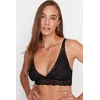 Trendyol Black Lace Capless Knitted Bralette