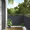 Balkonski zaslon za privatnost antracit 400 x 120 cm PVC