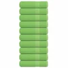 shumee vidaXL Brisače 10 kos zelena 70x140 cm 360 gsm 100% bombaž