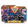 Kovinska monster trucka Monster Jam Marvel v merilu 1:64 - komplet 2 kosov Captain America vs. Winter Soldier