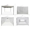 Greenline pop-up paviljon s kompletom 4 sten - 4x4m - bel