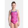 Arena daly swimsuit light drop back girls freak rose/blue china 140cm